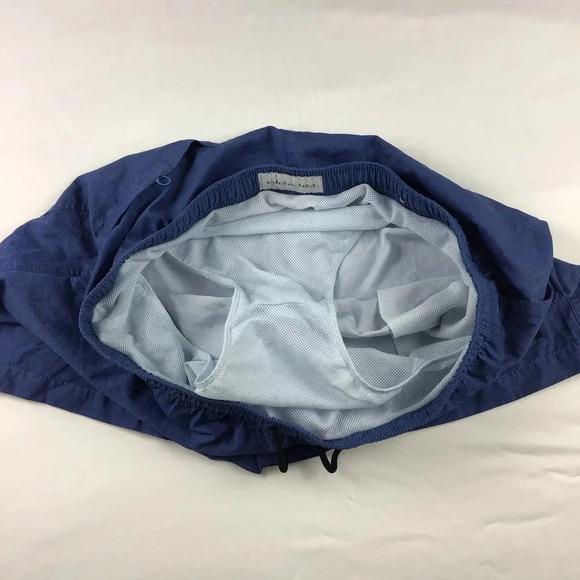 American Eagle Men’s Swim Trunks Shorts Drawstrings Blue Size Large - Picture 4 of 7